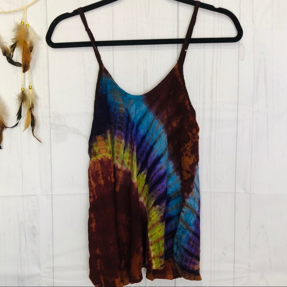 Earthbound Tie Dyed Tank Top w/ Adjustable Straps